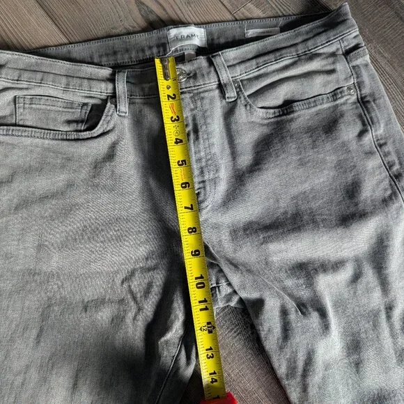 Frame Men's Classic L'homme Casual Dobbin Slim Denim Grey Jeans 34x30 - Picture 6 of 9